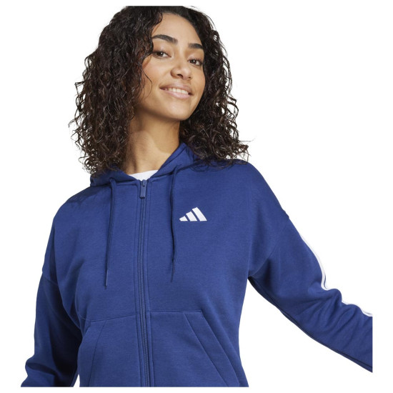 Adidas Γυναικεία ζακέτα Essentials 3-Stripes Full-Zip Fleece Hoodie Adidas Γυναικεία ζακέτα Essentials 3-Stripes Full-Zip Fleece Hoodie